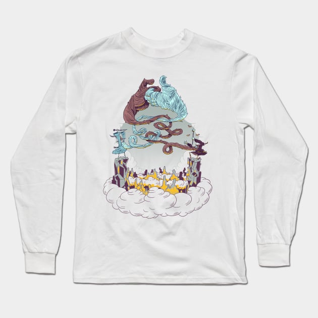 Wizard's Duel Long Sleeve T-Shirt by Made With Awesome